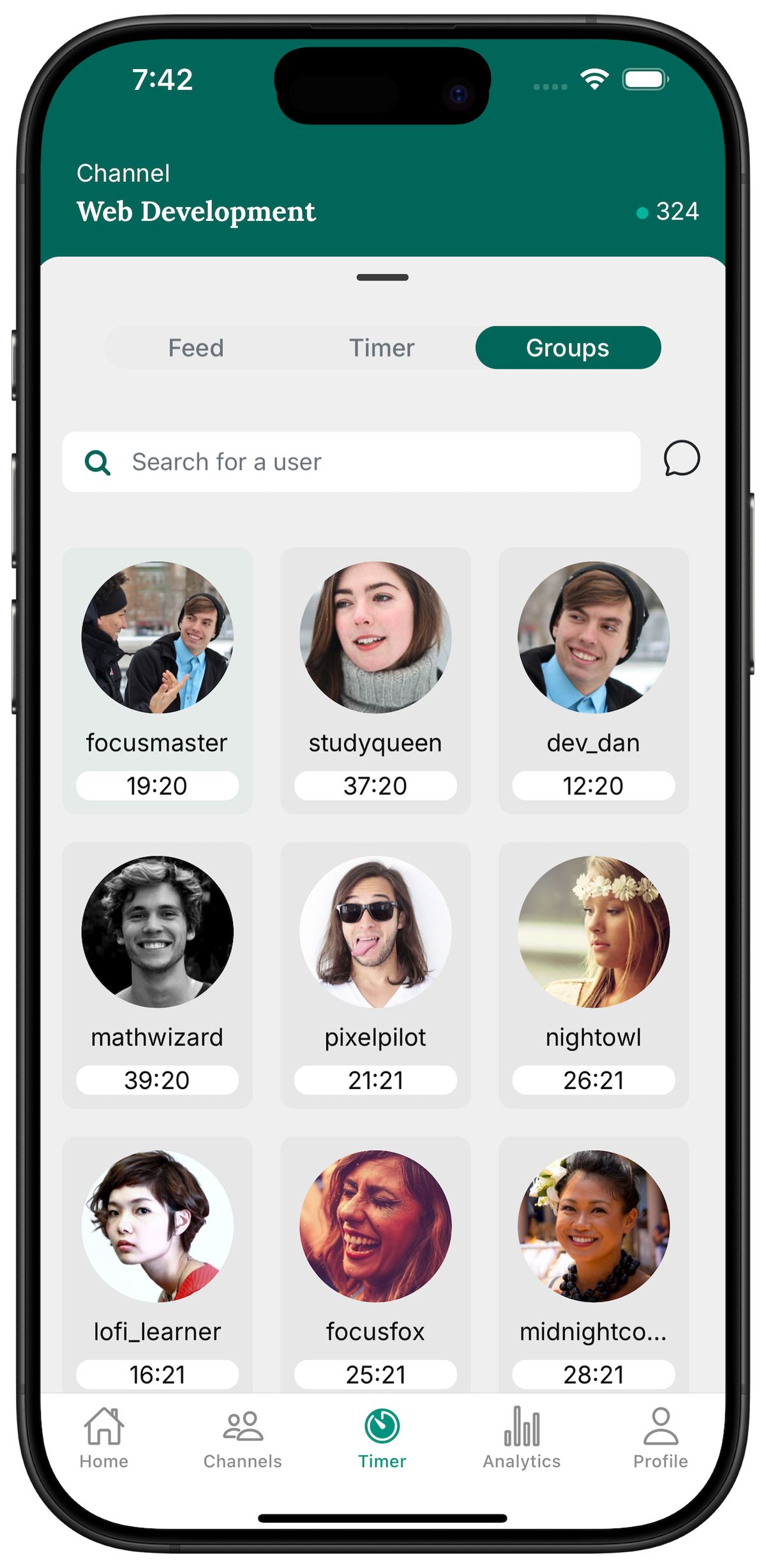 Group Timer Page