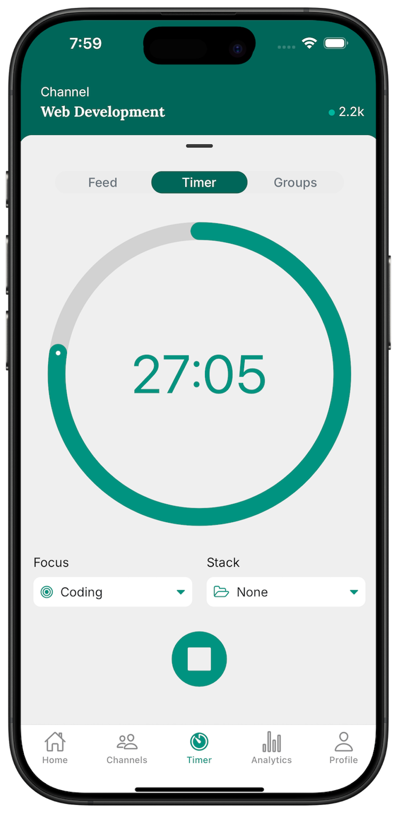 Timer page